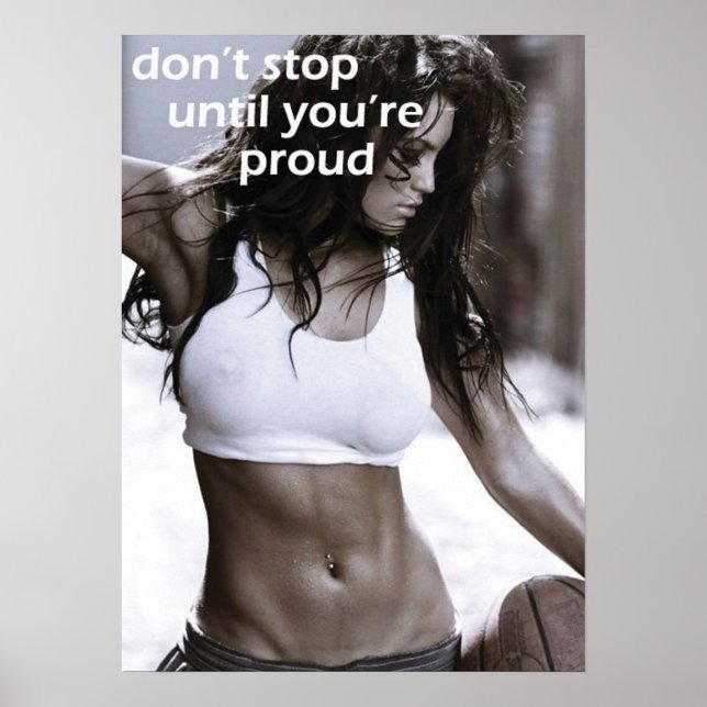 Workout Motivierend Poster (Vorne)