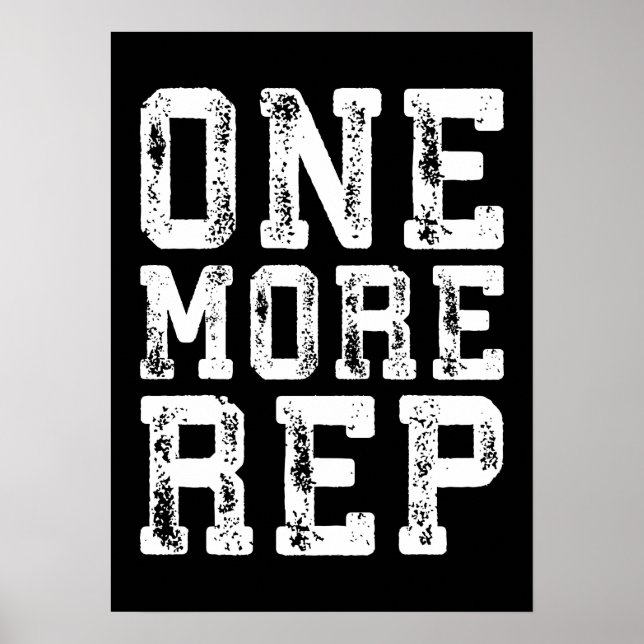 Workout Motivierend Poster (Vorne)