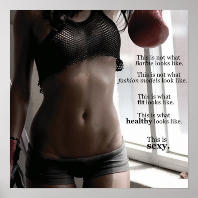 Workout Motivierend Poster (Vorne)