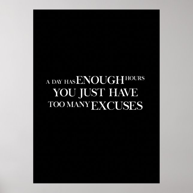 Workout Motivierend Poster (Vorne)