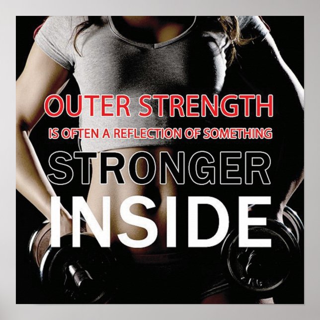 Workout Motivierend Poster (Vorne)