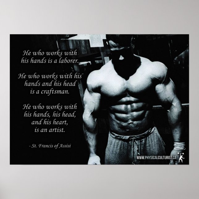 Workout Motivierend Poster (Vorne)