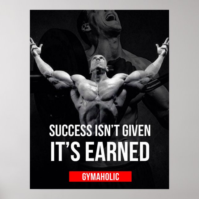 Workout Motivierend Poster (Vorne)