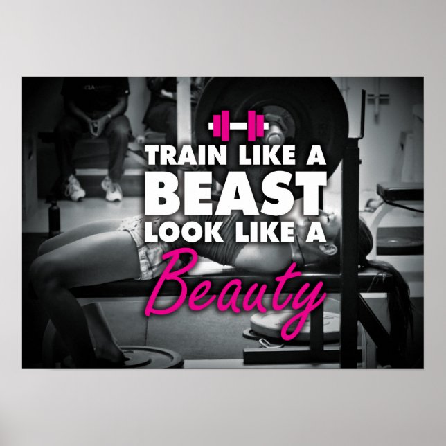 Workout Motivierend Poster (Vorne)