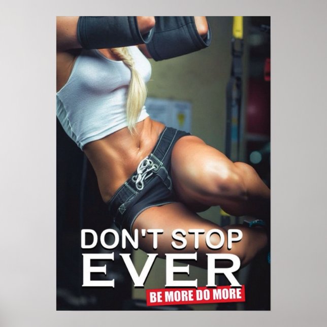 Workout Motivierend Poster (Vorne)