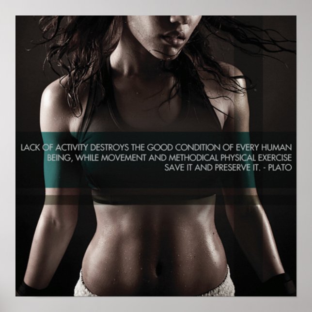 Workout Motivierend Poster (Vorne)