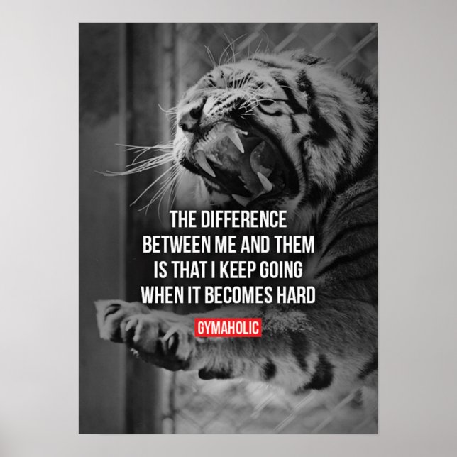 Workout Motivierend Poster (Vorne)