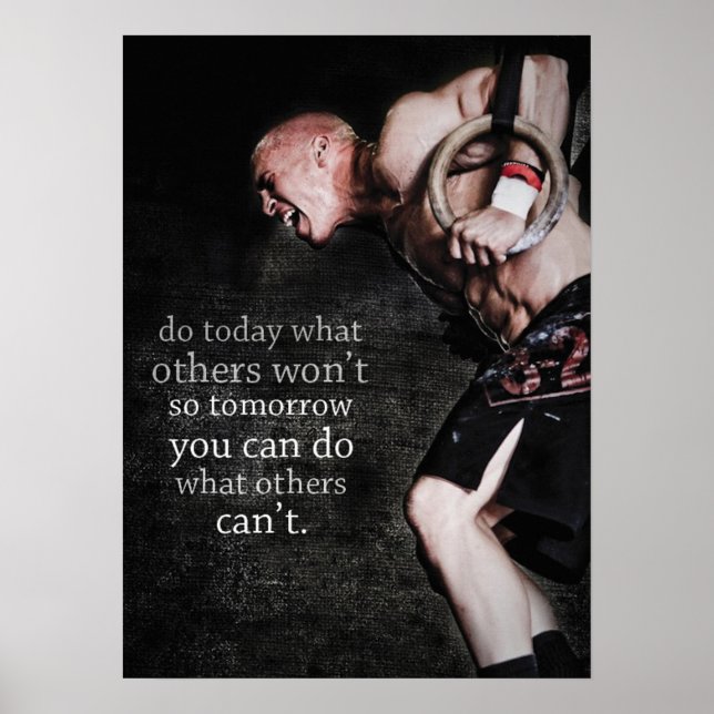 Workout Motivierend Poster (Vorne)