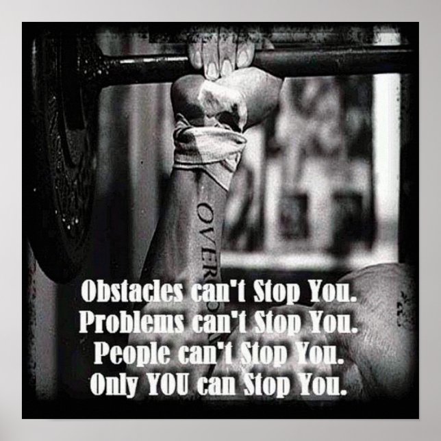 Workout Motivierend Poster (Vorne)