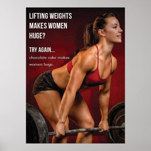 Workout Motivierend Poster (Vorne)