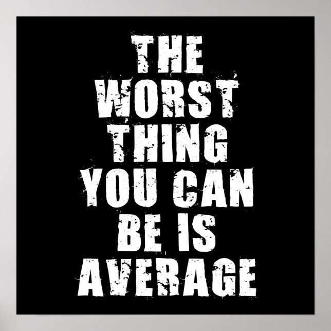 Workout Motivierend Poster (Vorne)