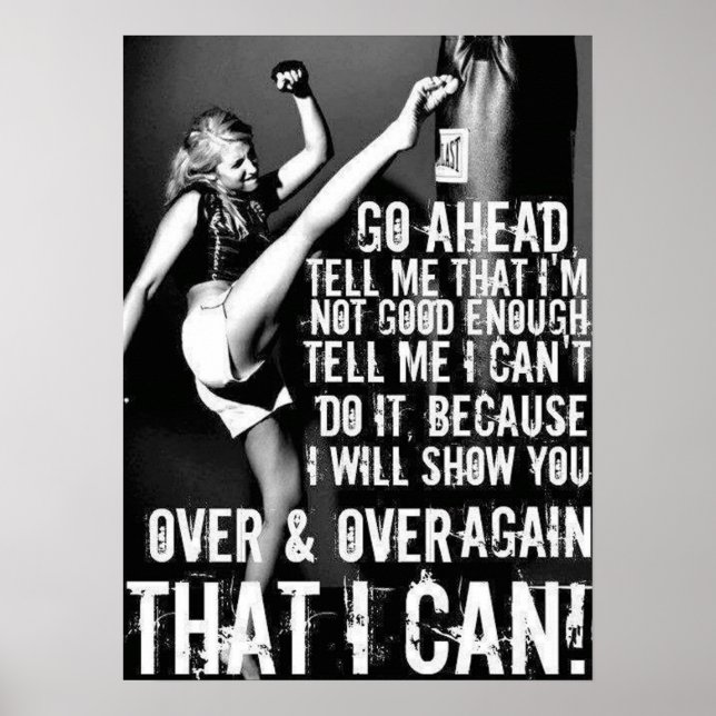 Workout Motivierend Poster (Vorne)