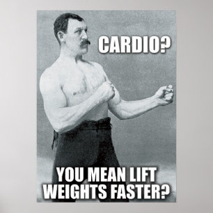 Workout motivierend poster