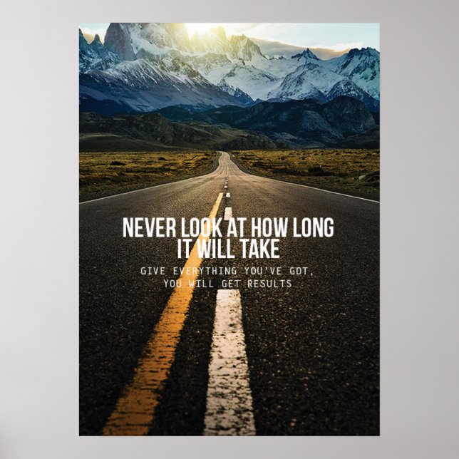 Workout Motivierend Poster (Vorne)