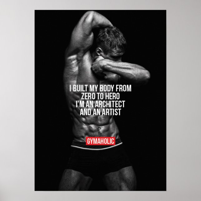 Workout Motivierend Poster (Vorne)