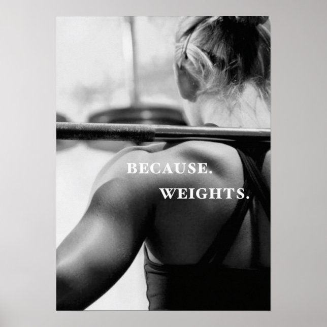 Workout Motivierend Poster (Vorne)