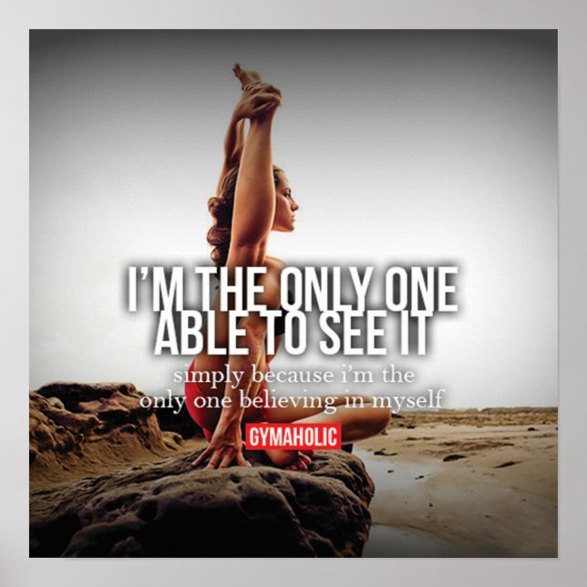 Workout Motivierend Poster (Vorne)