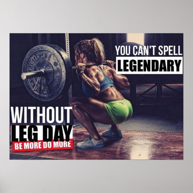 Workout Motivierend Poster (Vorne)