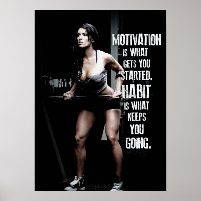Workout Motivierend Poster (Vorne)