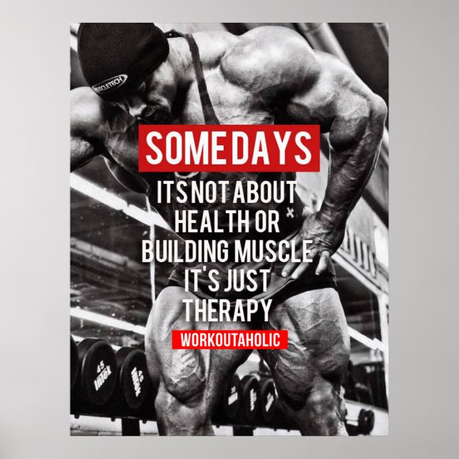 Workout Motivierend Poster (Vorne)
