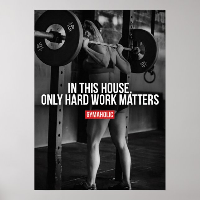 Workout Motivierend Poster (Vorne)