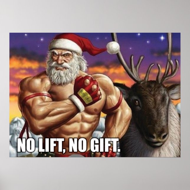 Workout Motivierend Poster (Vorne)