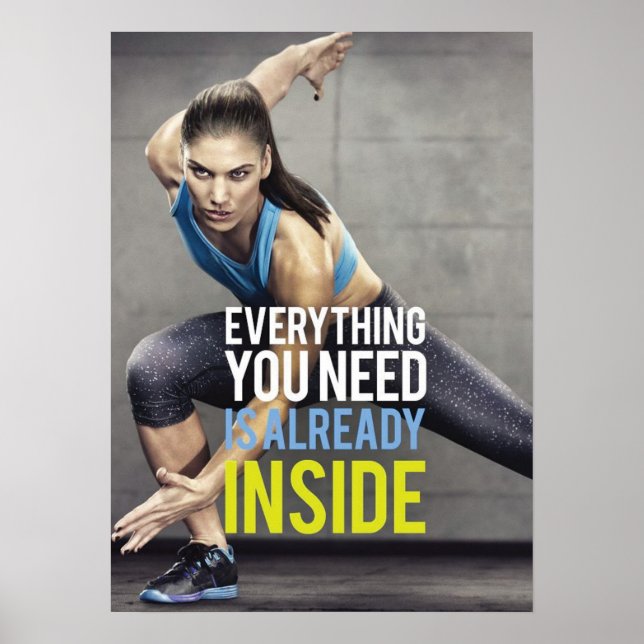 Workout Motivierend Poster (Vorne)