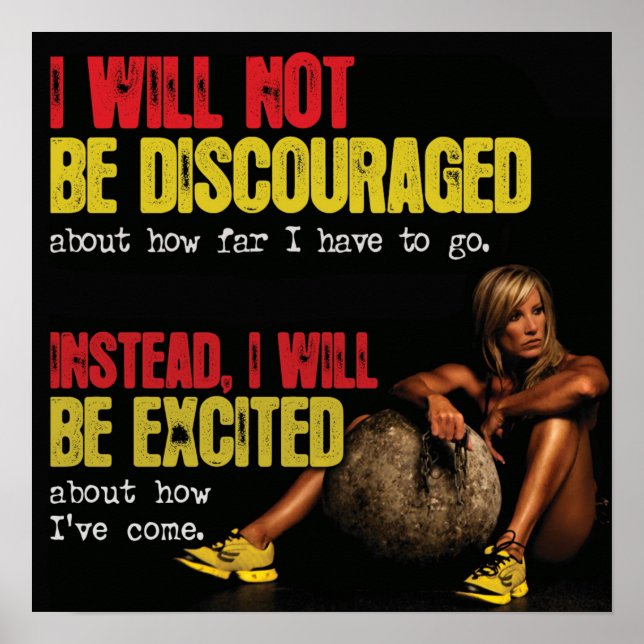 Workout Motivierend Poster (Vorne)