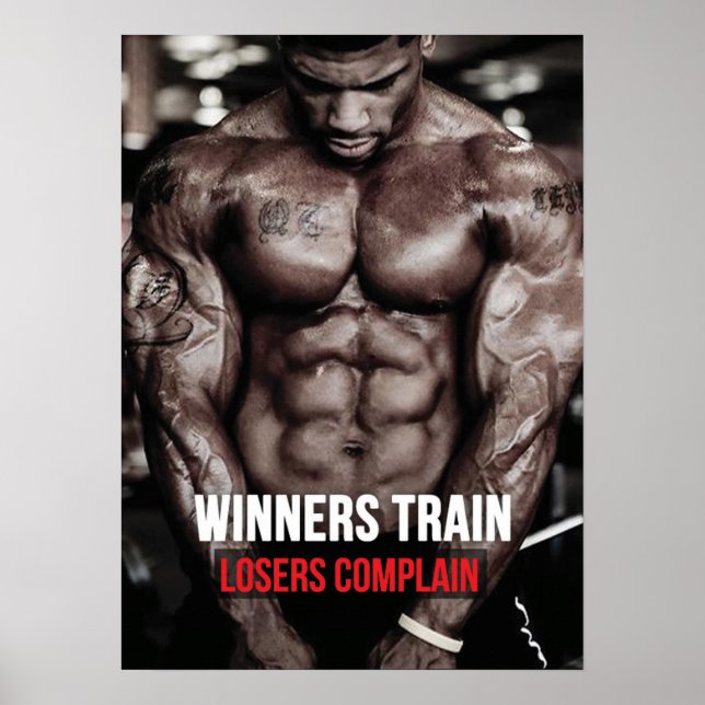 Workout Motivierend Poster (Vorne)