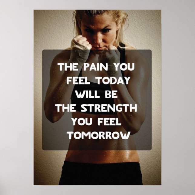 Workout Motivierend Poster (Vorne)