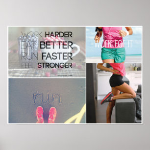 Workout motivierend poster