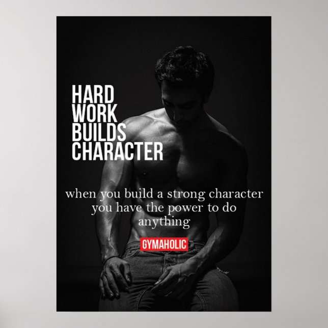 Workout Motivierend Poster (Vorne)