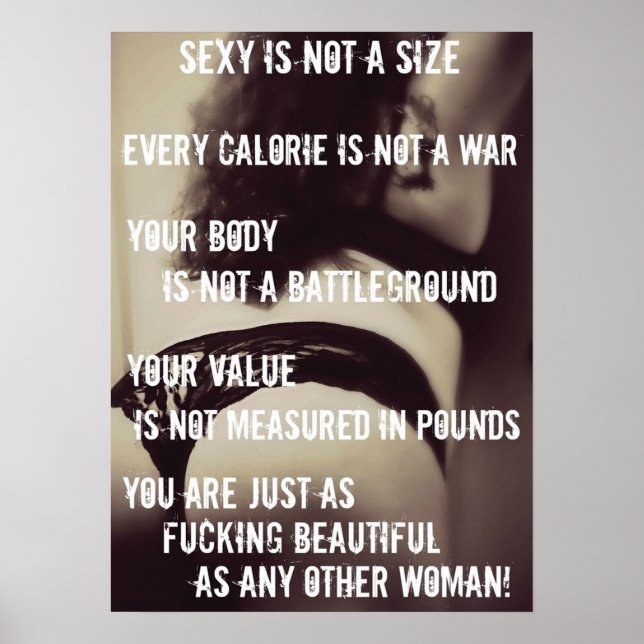 Workout Motivierend Poster (Vorne)