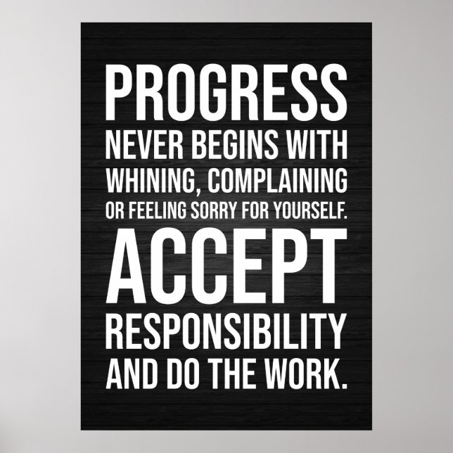 Workout Motivierend Poster (Vorne)