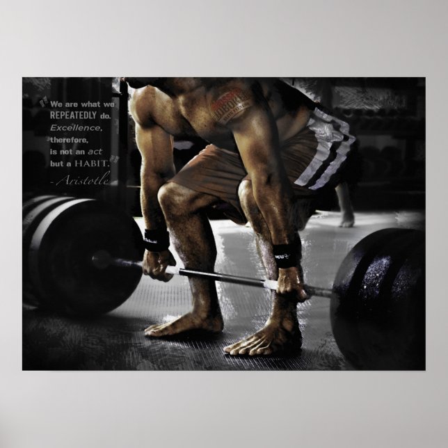 Workout Motivierend Poster (Vorne)