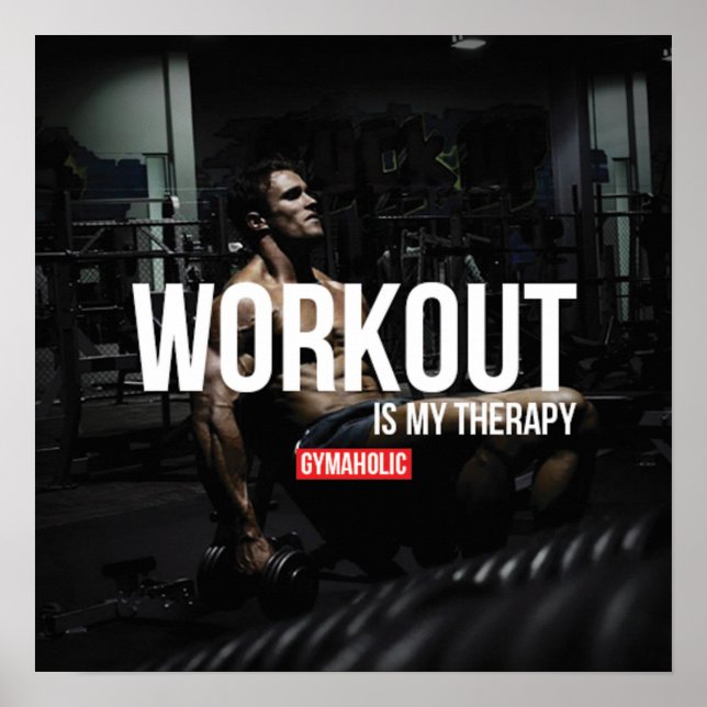 Workout Motivierend Poster (Vorne)