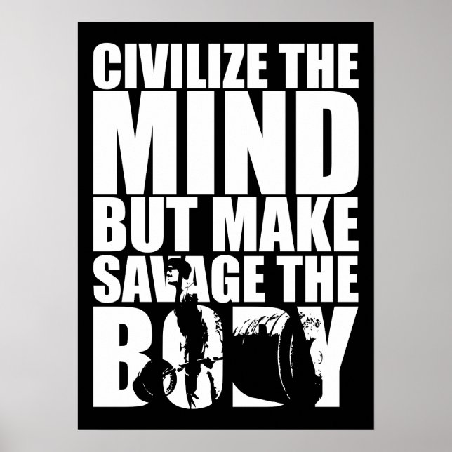 Workout Motivierend Poster (Vorne)