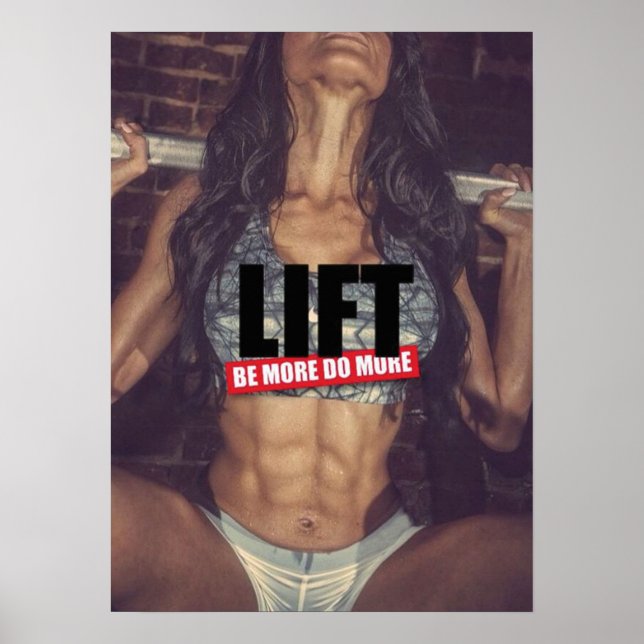 Workout Motivierend Poster (Vorne)