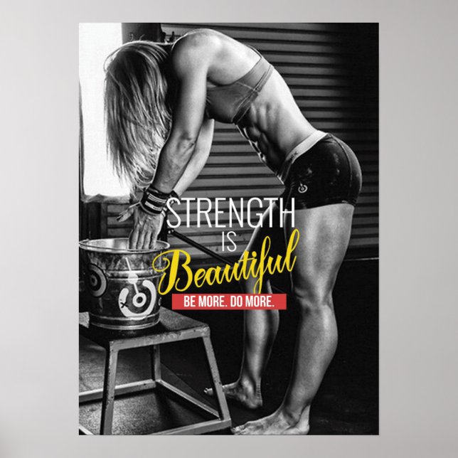 Workout Motivierend Poster (Vorne)