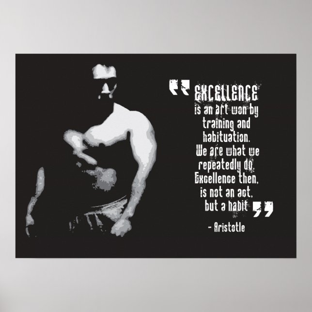 Workout Motivierend Poster (Vorne)