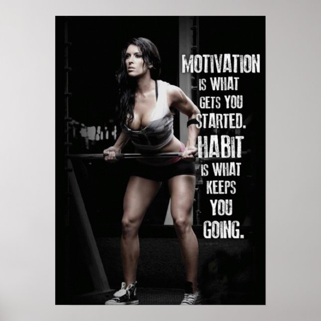 Workout Motivierend Poster (Vorne)