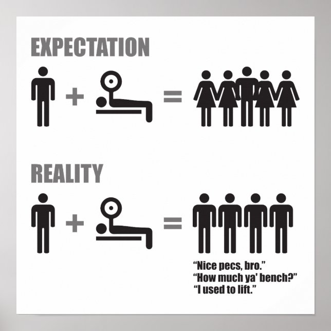 Workout Motivierend Poster (Vorne)