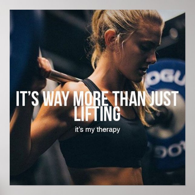 Workout Motivierend Poster (Vorne)