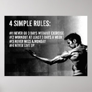 Workout Motivierend Poster