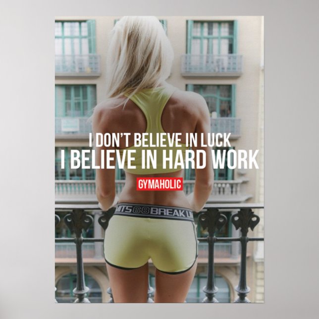 Workout Motivierend Poster (Vorne)