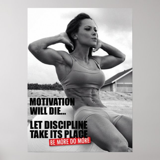 Workout Motivierend Poster (Vorne)