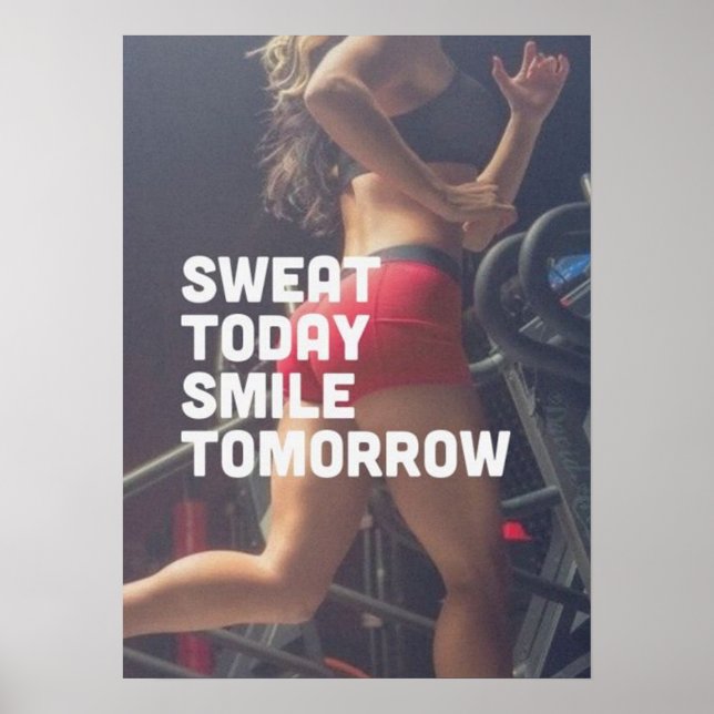 Workout Motivierend Poster (Vorne)
