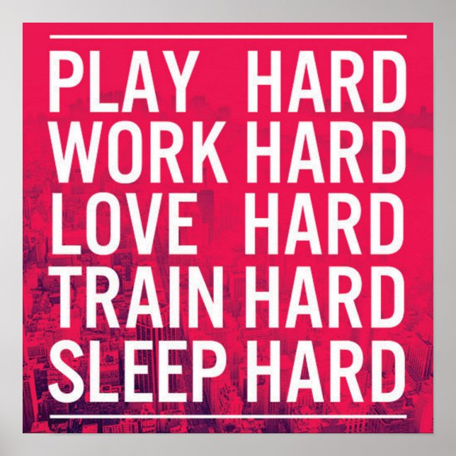 Workout Motivierend Poster (Vorne)