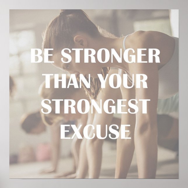 Workout Motivierend Poster (Vorne)