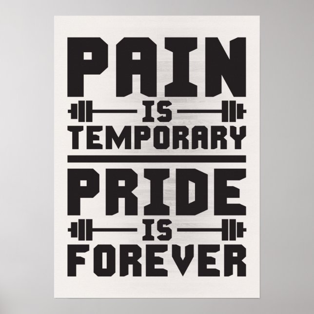 Workout Motivierend Poster (Vorne)